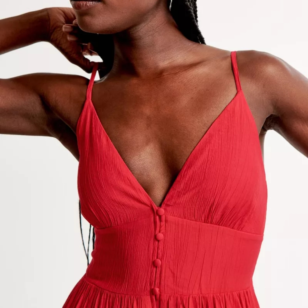 Abercrombie Button Through Maxi Dress